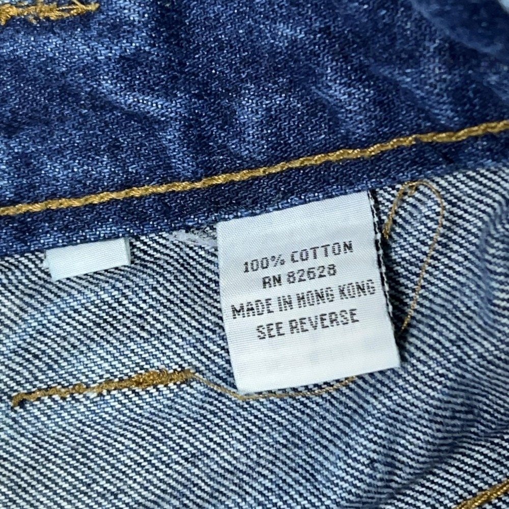 Vintage Southpole Shorts Mens 30 Blue Denim Jorts Embroidered Baggy Y2K Hip Hop - Picture 8 of 12